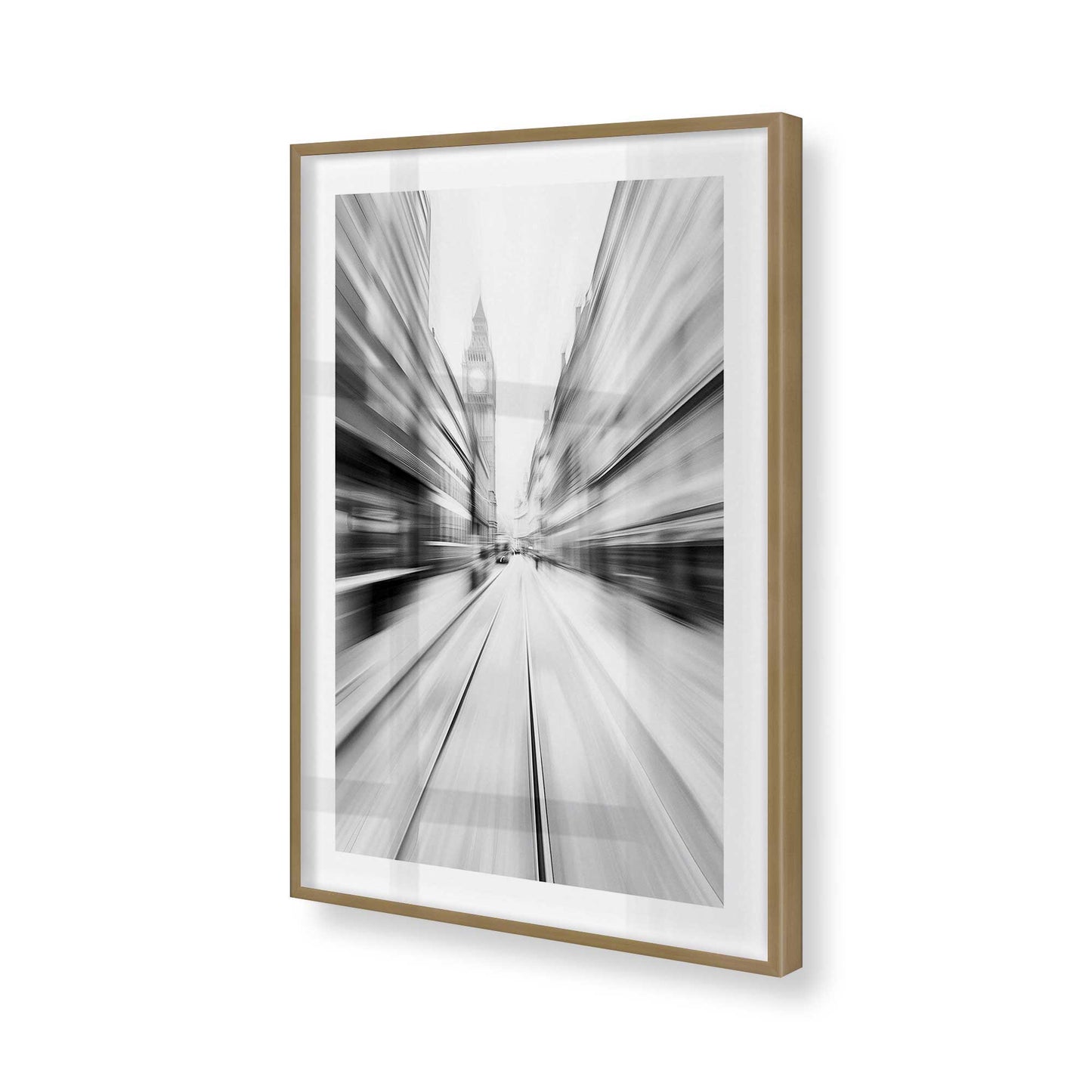 [Color:Brushed Gold], Picture of art in a Brushed Gold frame of the corner