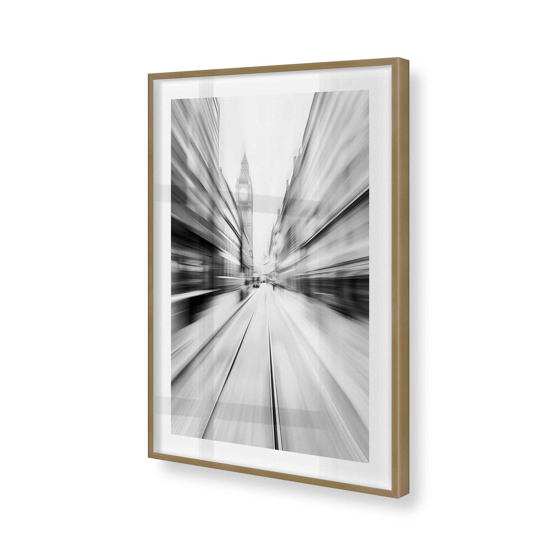 [Color:Brushed Gold], Picture of art in a Brushed Gold frame of the corner