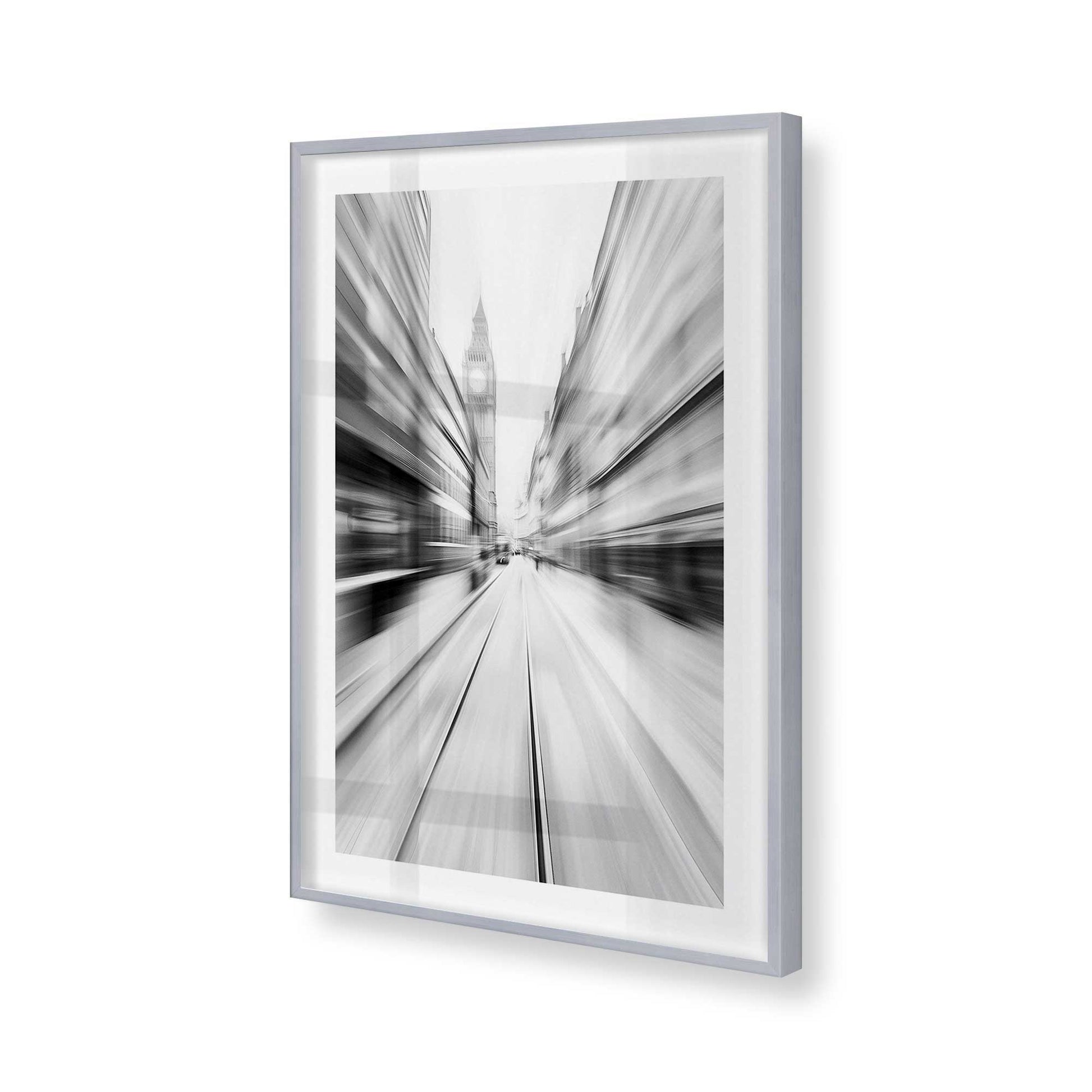 [Color:Polished Chrome], Picture of art in a Polished Chrome frame of the corner