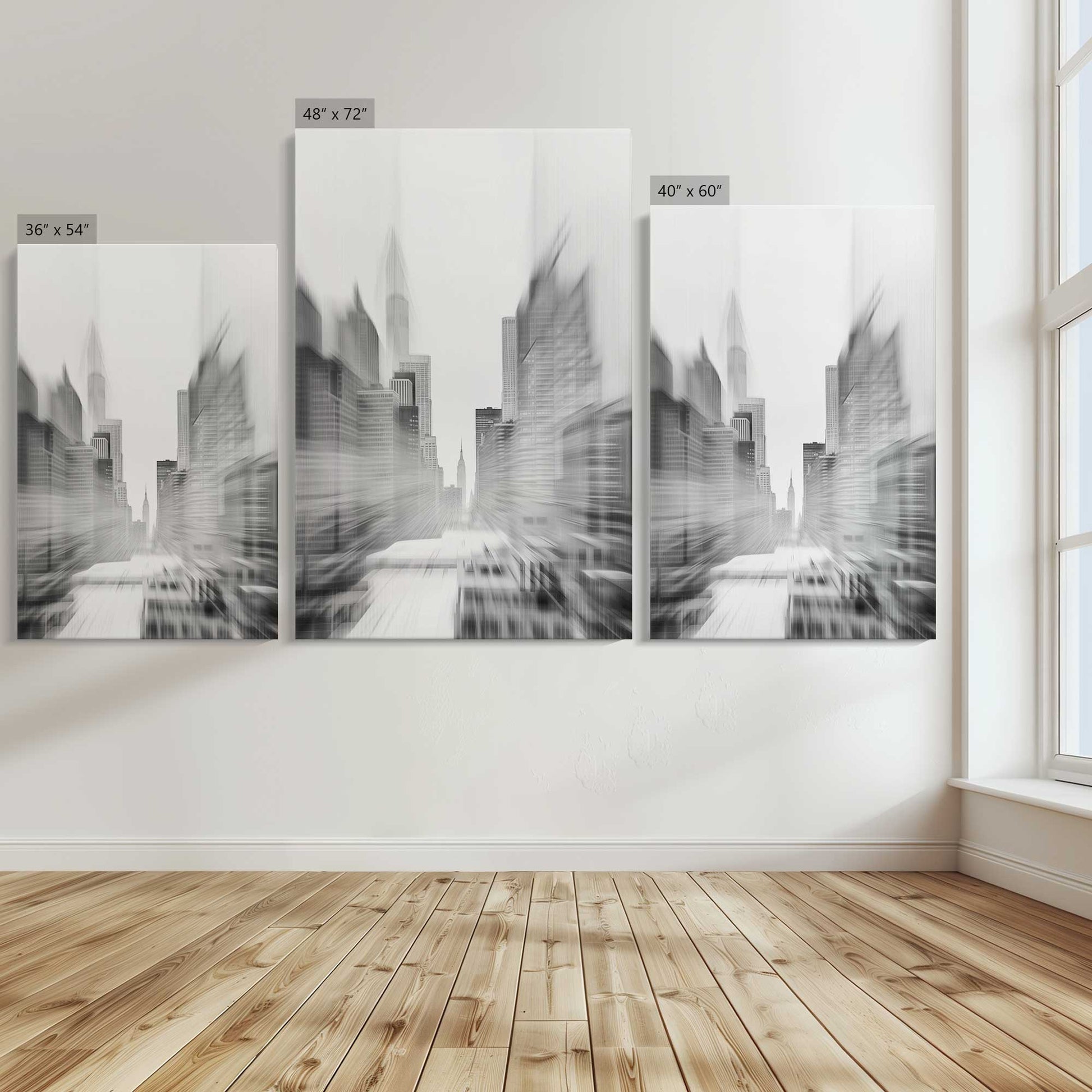 [Color:Stretched Canvas], Image showing the size comparisons