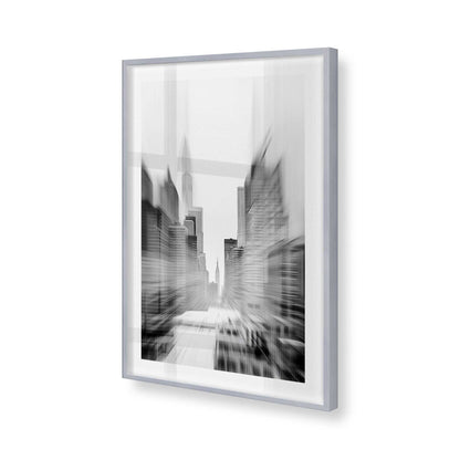 [Color:Polished Chrome], Picture of art in a Polished Chrome frame of the corner