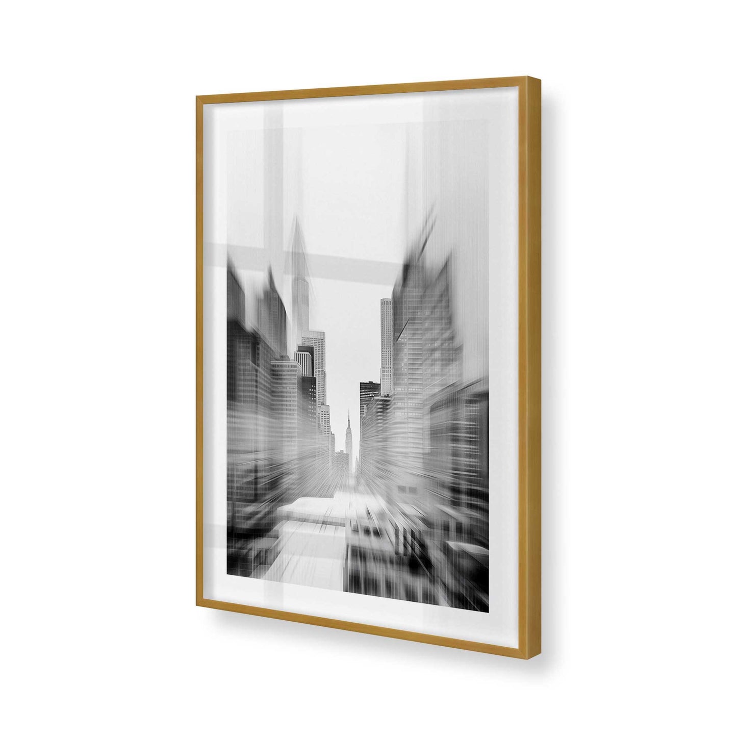 [Color:Polished Gold], Picture of art in a Polished Gold frame of the corner