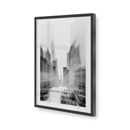 [Color:Satin Black], Picture of art in a Satin Black frame of the corner