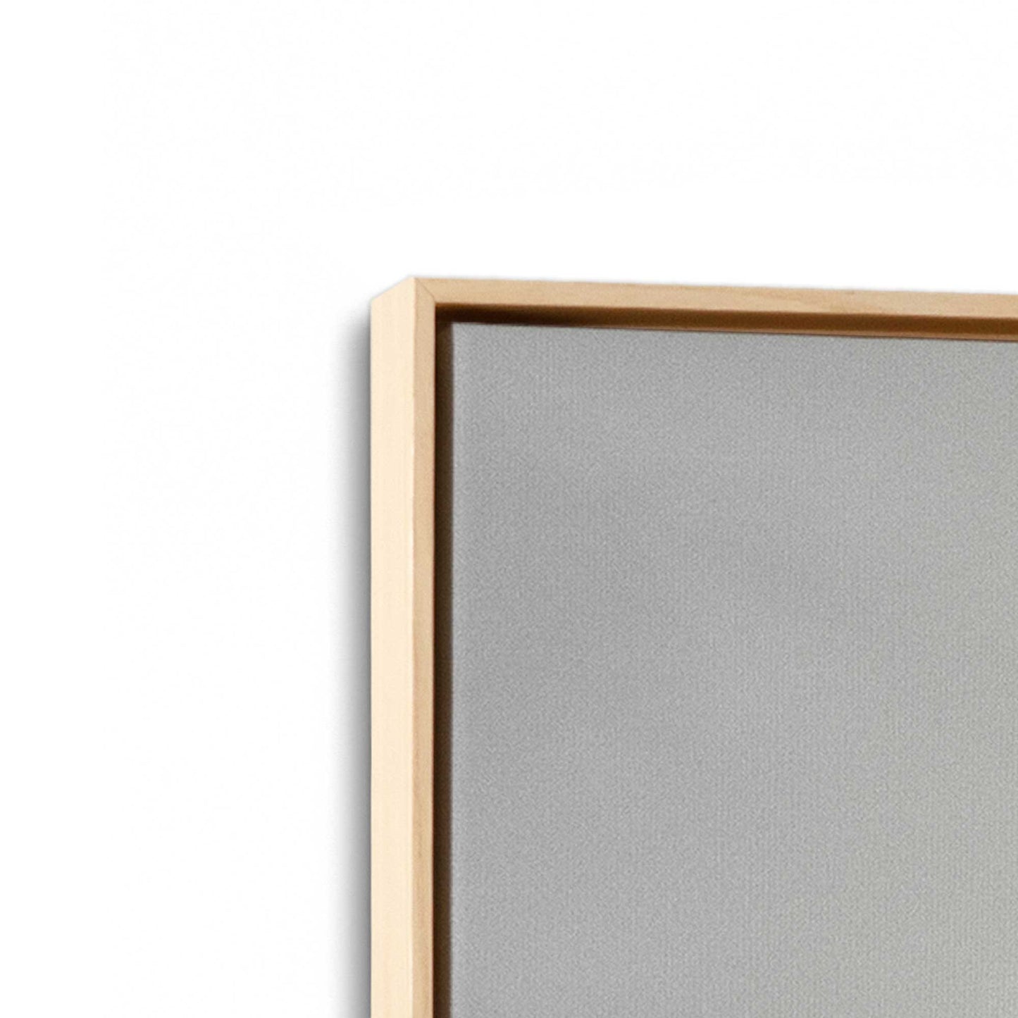 [Color:American Maple], Picture of art in a American Maple frame at an angle