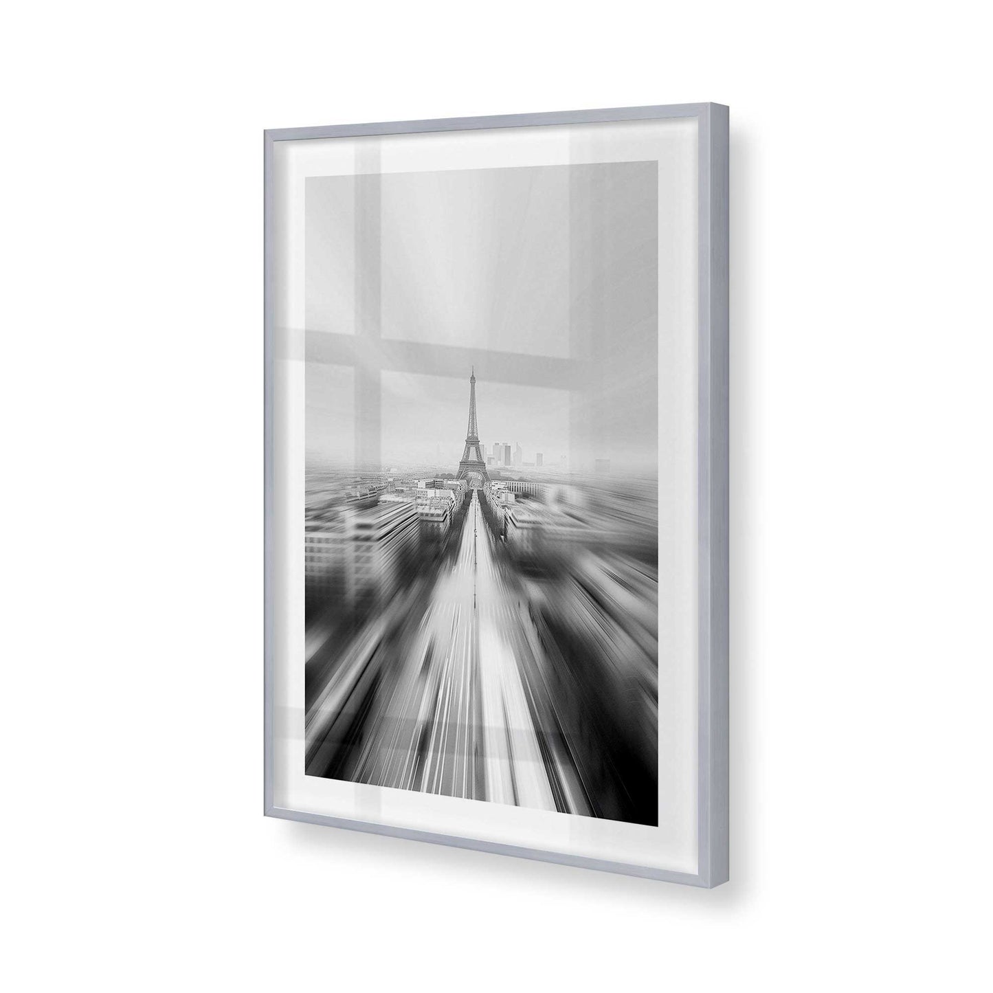 [Color:Polished Chrome], Picture of art in a Polished Chrome frame of the corner