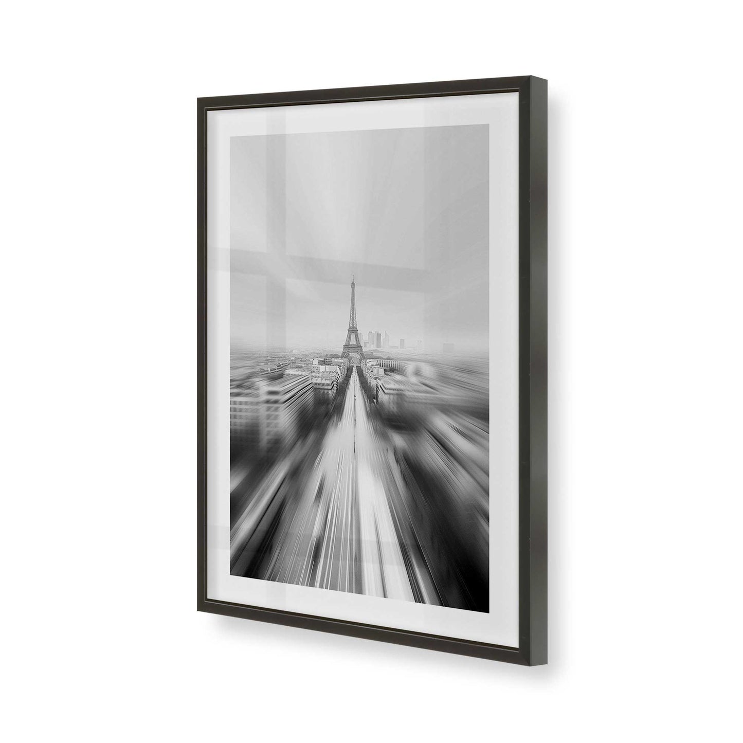 [Color:Satin Black], Picture of art in a Satin Black frame of the corner