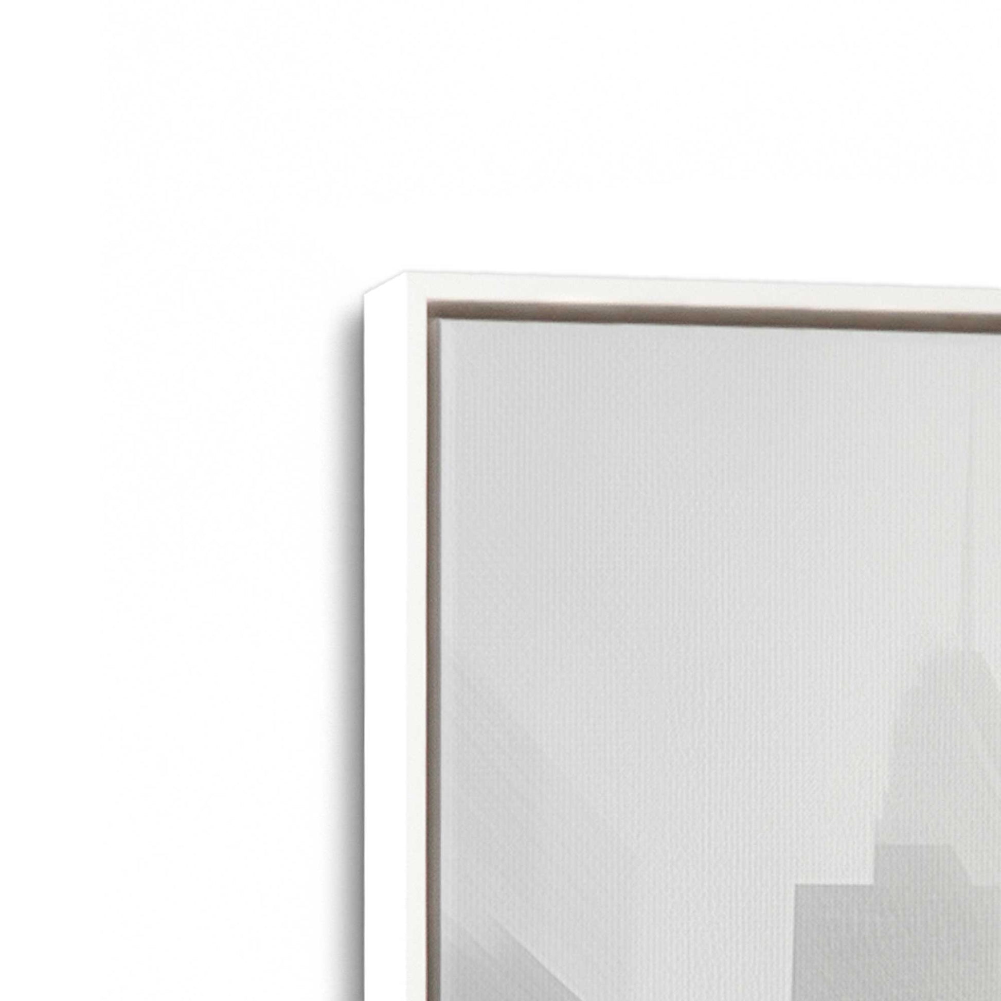 [Color:Opaque White], Picture of art in a White frame at an angle