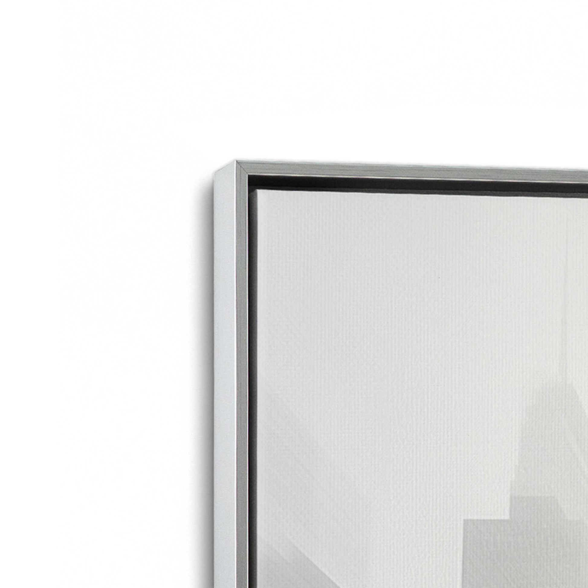 [Color:Polished Chrome], Picture of art in a Polished Chrome frame at an angle