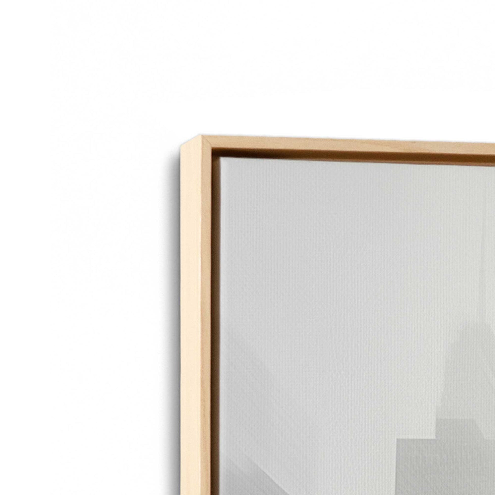 [Color:American Maple], Picture of art in a American Maple frame at an angle