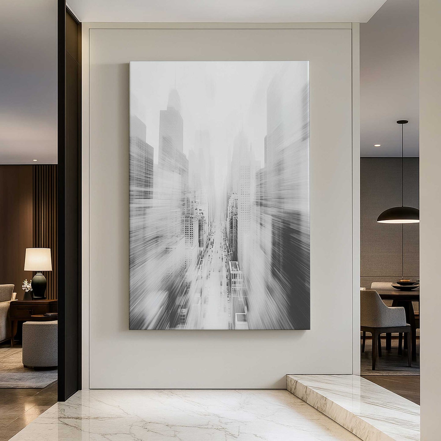 [Color:Stretched Canvas], Picture of art in a room