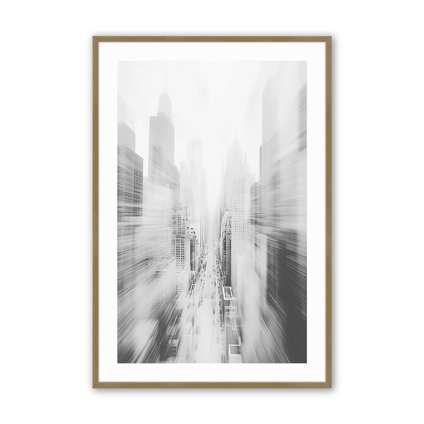 [Color:Brushed Gold], Picture of art in a Brushed Gold frame