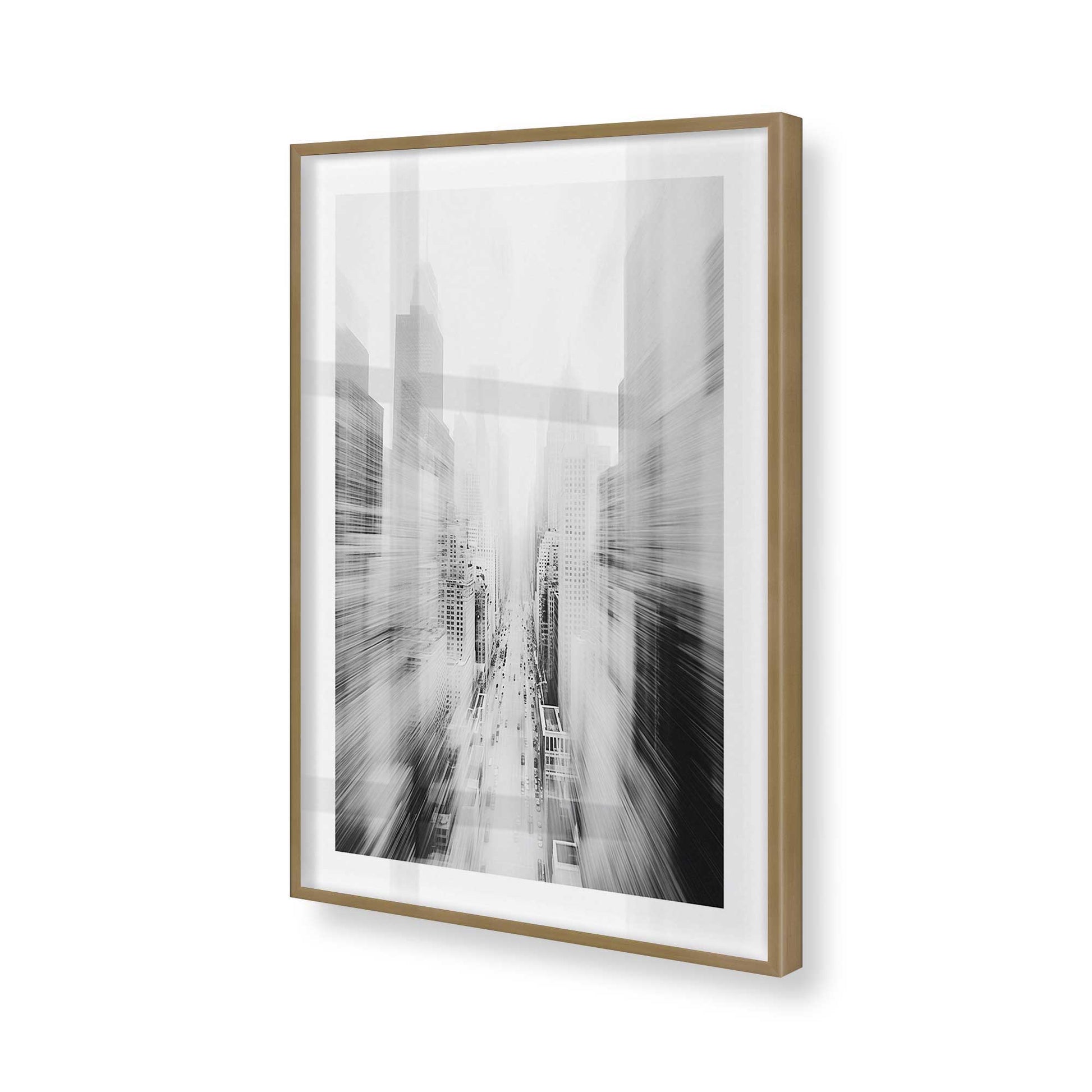 [Color:Brushed Gold], Picture of art in a Brushed Gold frame of the corner