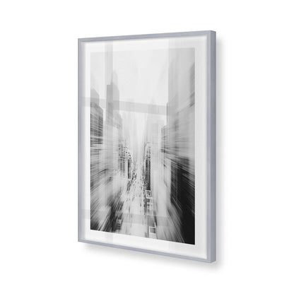 [Color:Polished Chrome], Picture of art in a Polished Chrome frame of the corner