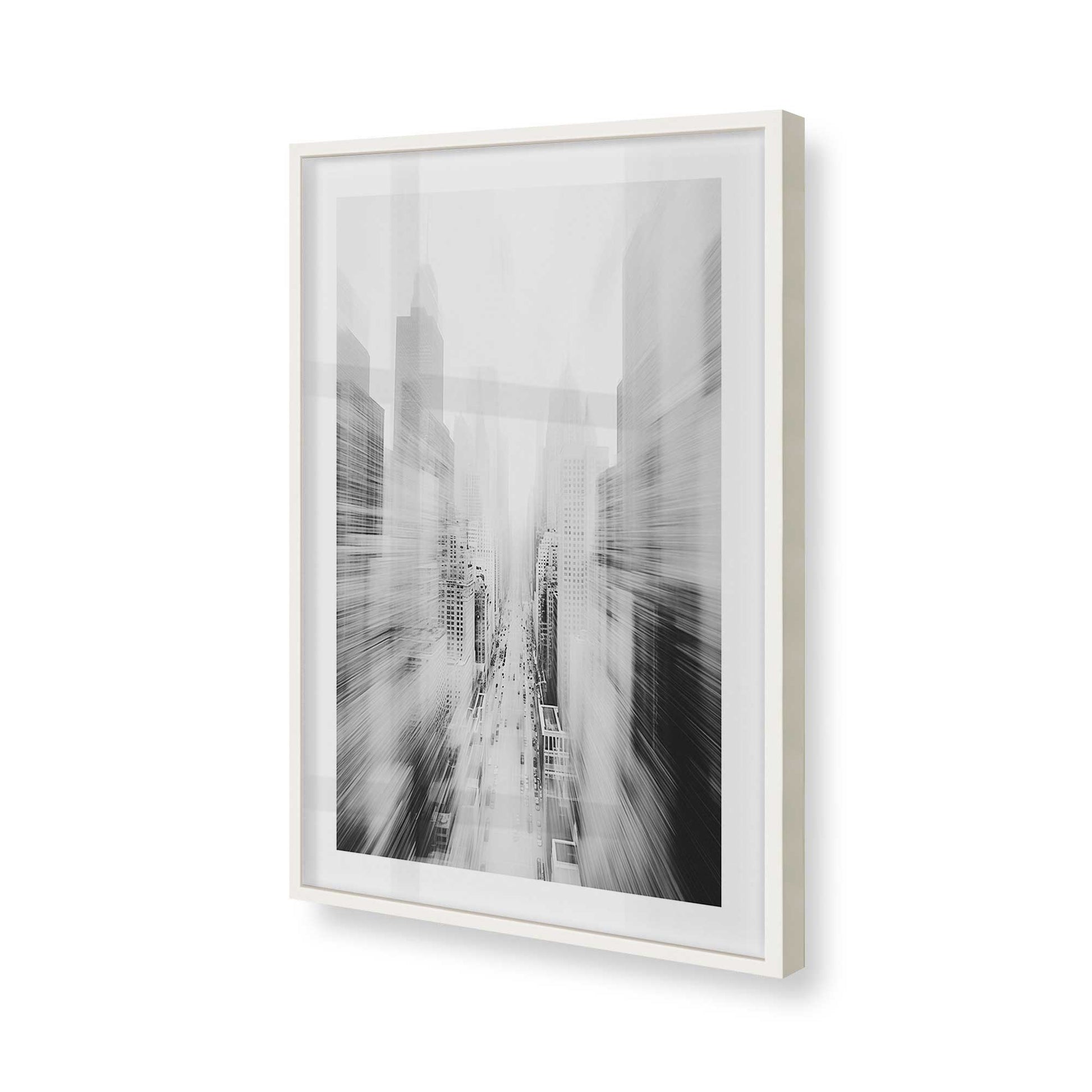 [Color:Opaque White], Picture of art in a Opaque White frame of the corner