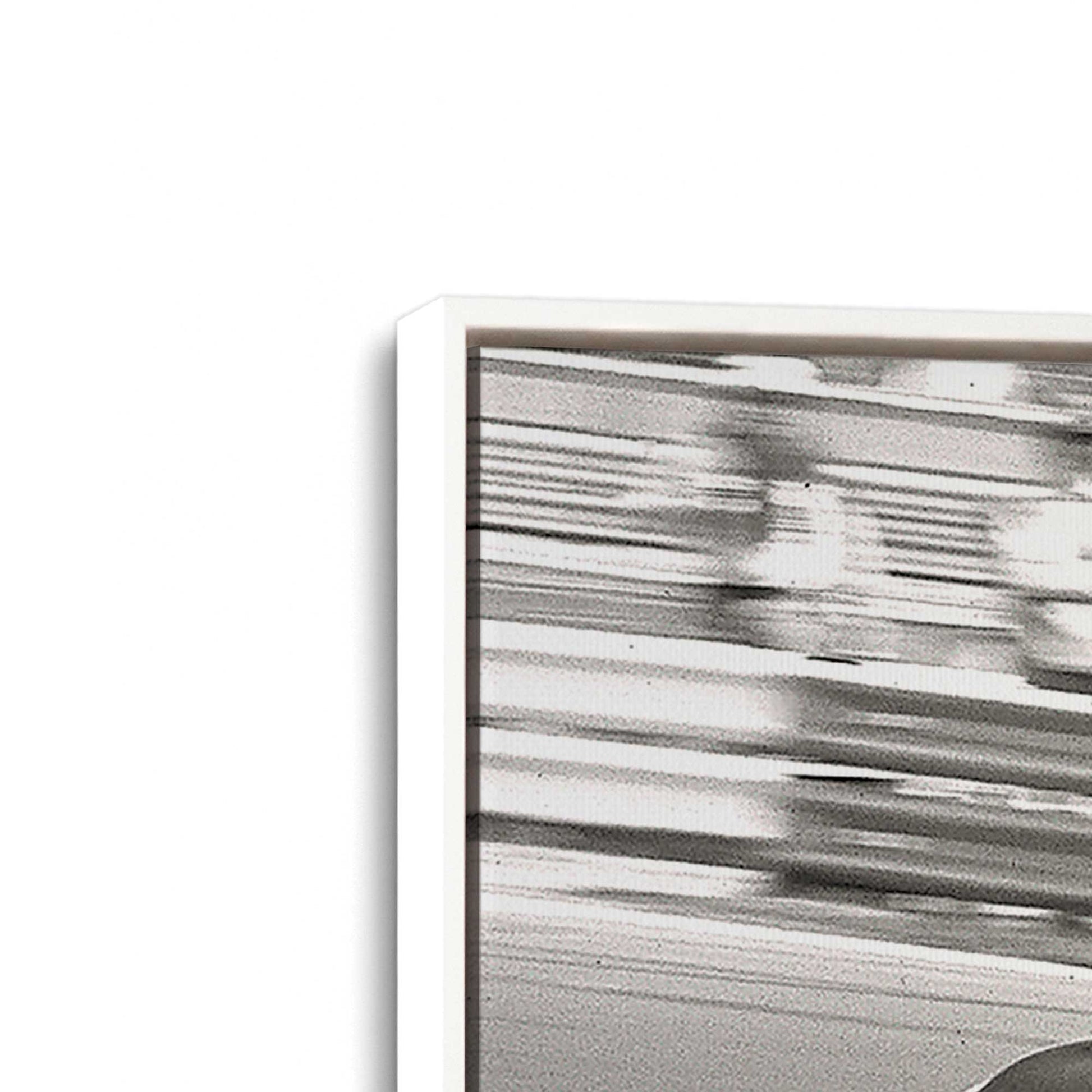 [Color:Opaque White], Picture of art in a White frame at an angle