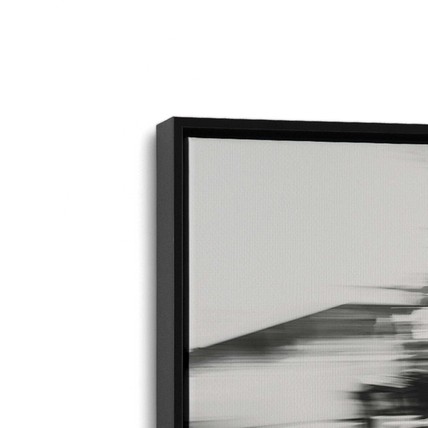 [Color:Satin Black], Picture of art in a Satin Black frame at an angle
