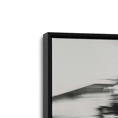 [Color:Satin Black], Picture of art in a Satin Black frame at an angle