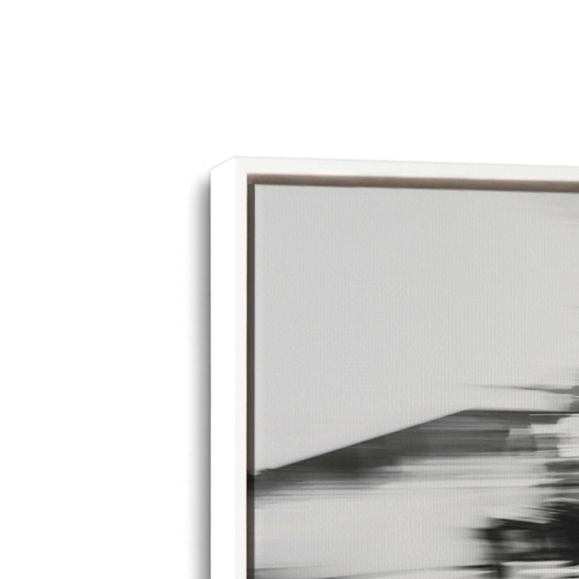 [Color:Opaque White], Picture of art in a White frame at an angle