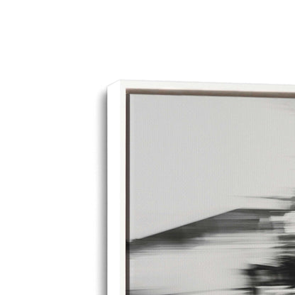 [Color:Opaque White], Picture of art in a White frame at an angle