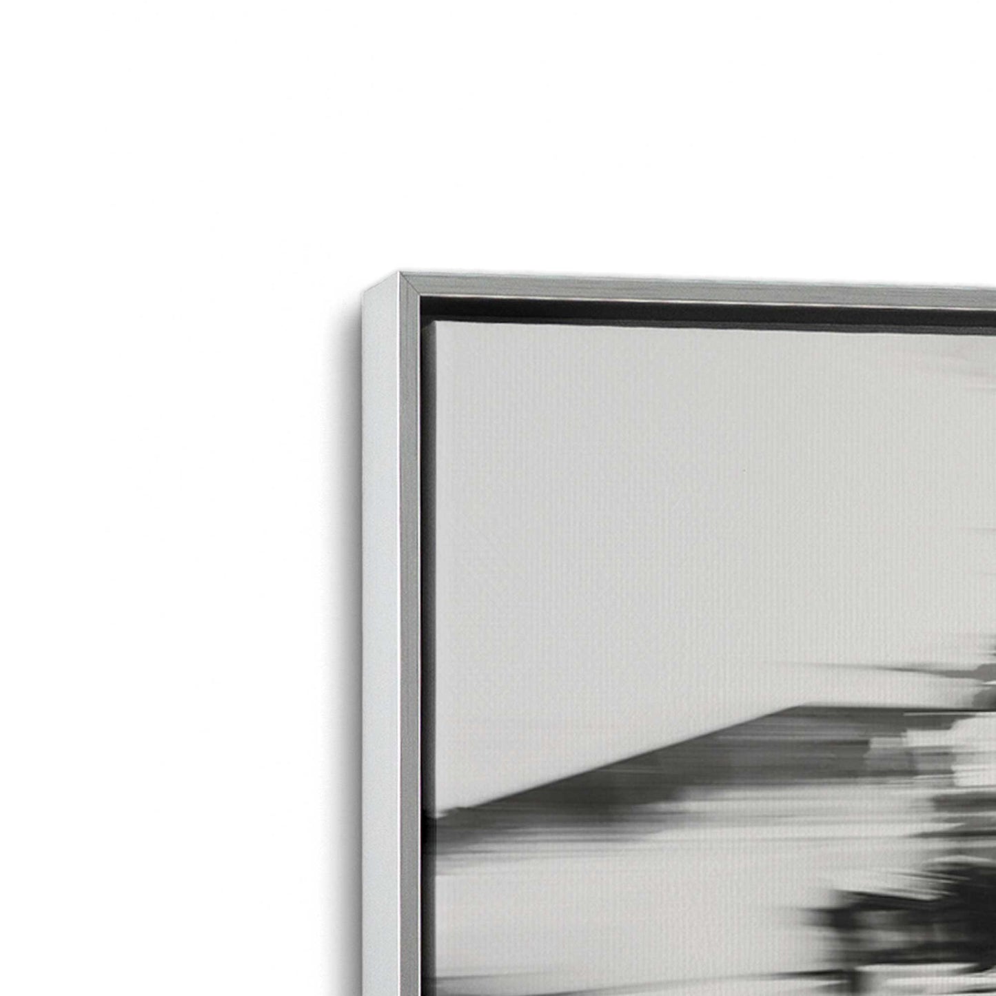 [Color:Polished Chrome], Picture of art in a Polished Chrome frame at an angle