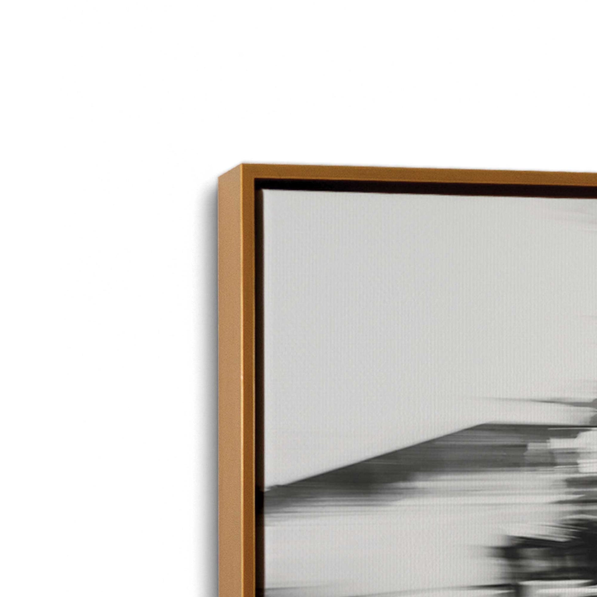 [Color:Polished Gold], Picture of art in a Polished Gold frame at an angle