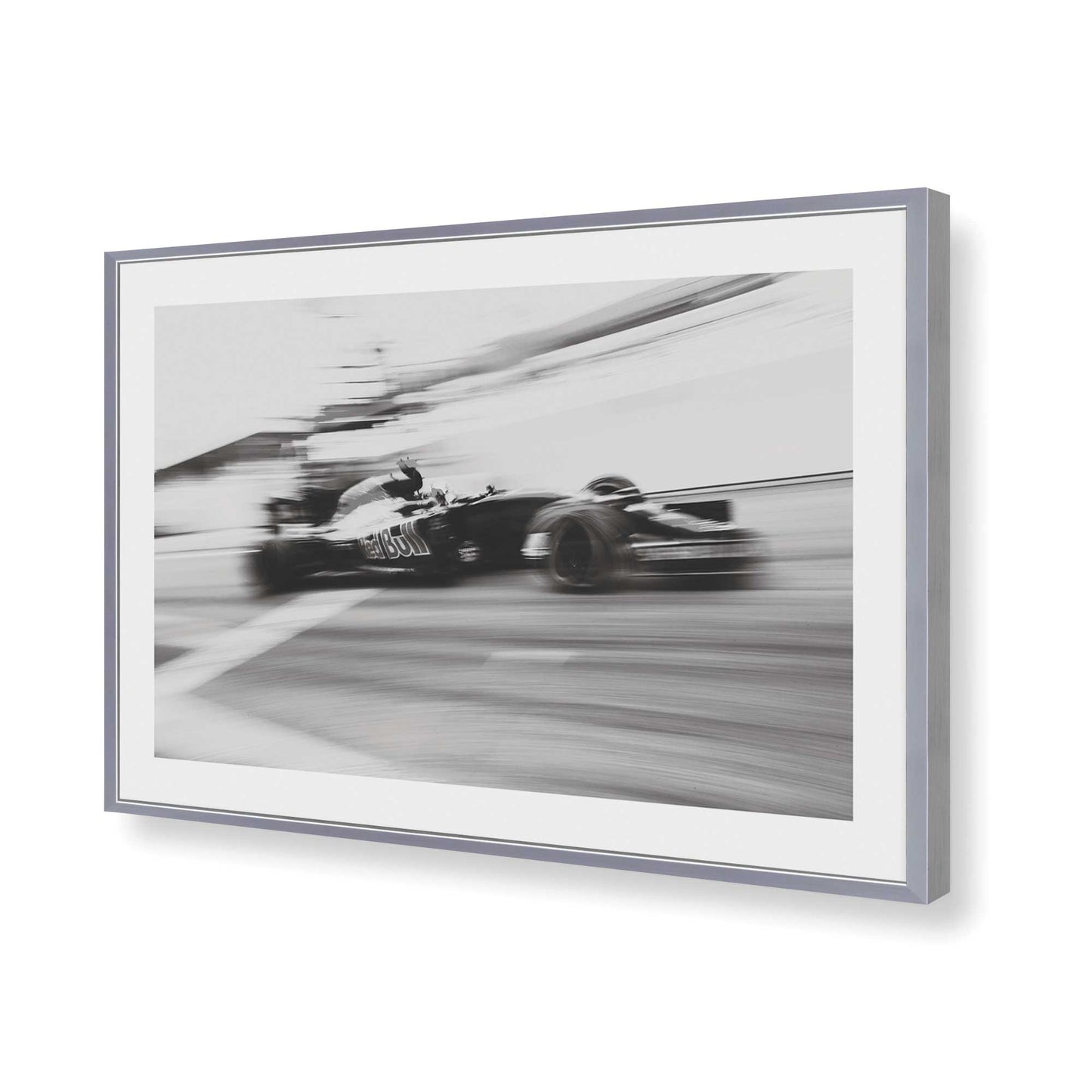 [Color:Polished Chrome], Picture of art in a Polished Chrome frame of the corner