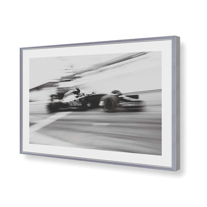 [Color:Polished Chrome], Picture of art in a Polished Chrome frame of the corner