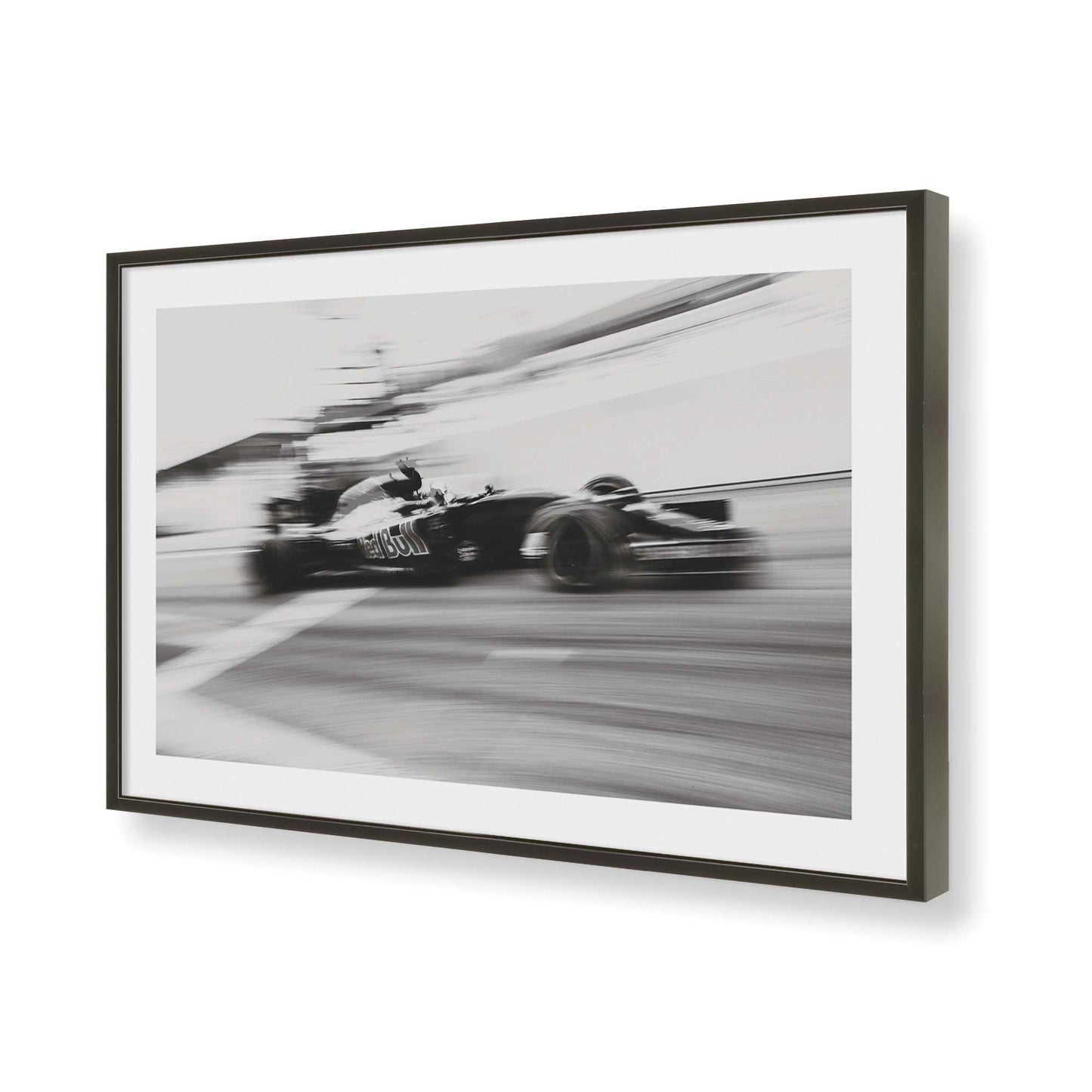 [Color:Satin Black], Picture of art in a Satin Black frame of the corner