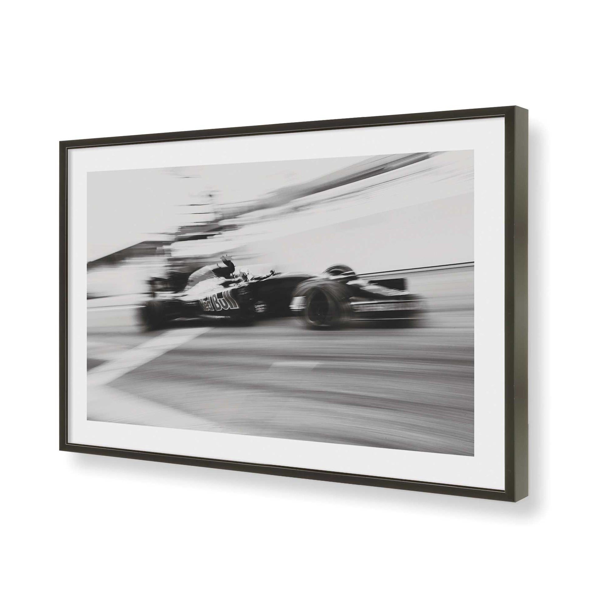 [Color:Satin Black], Picture of art in a Satin Black frame of the corner