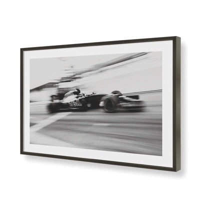 [Color:Satin Black], Picture of art in a Satin Black frame of the corner
