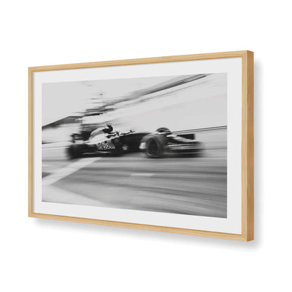 [Color:American Maple], Picture of art in a American Maple frame of the corner
