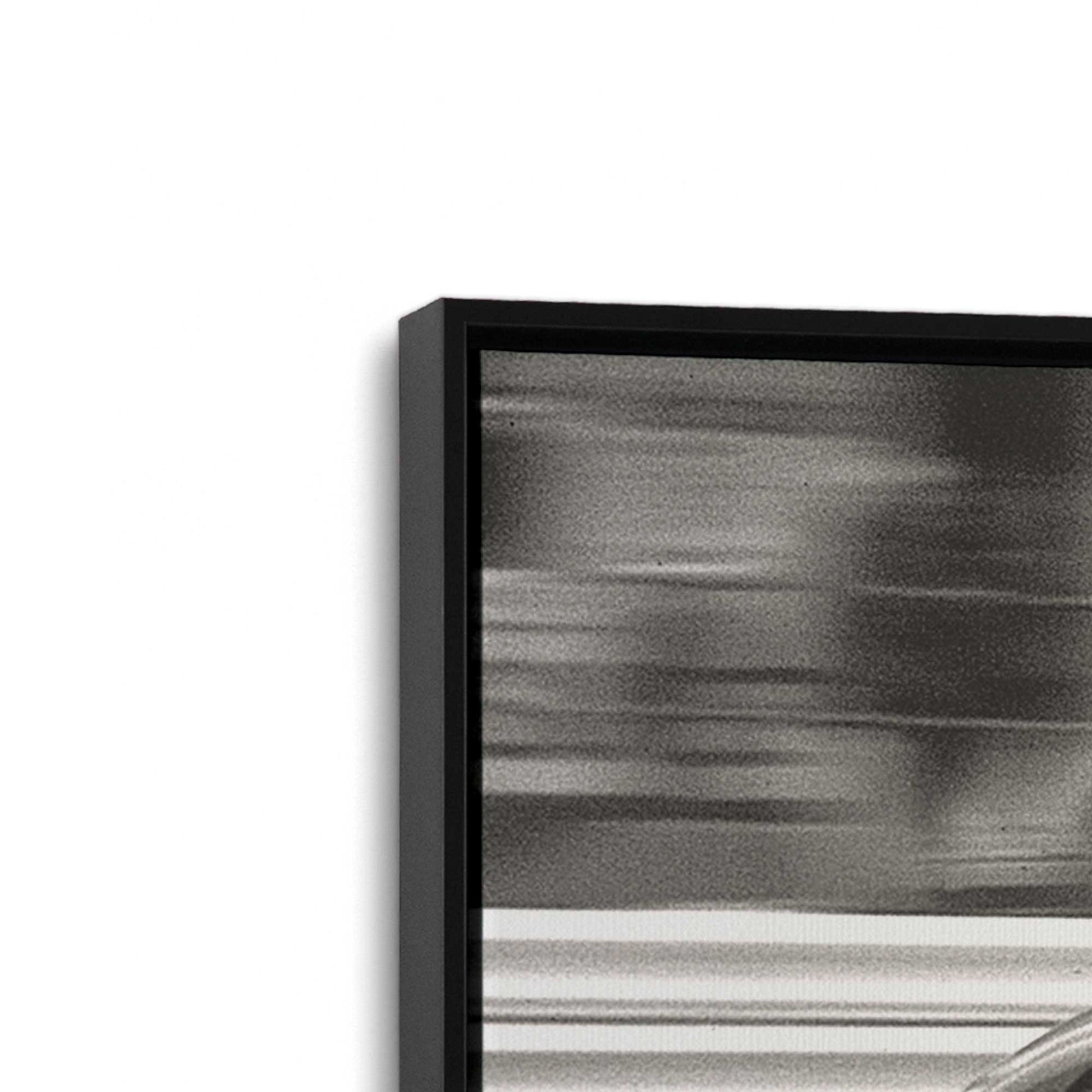 [Color:Satin Black], Picture of art in a Satin Black frame at an angle