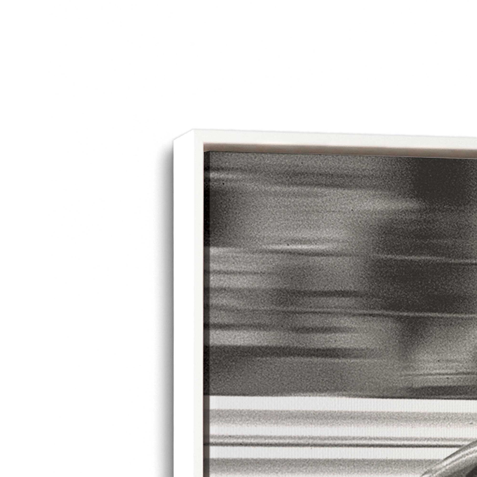 [Color:Opaque White], Picture of art in a White frame at an angle