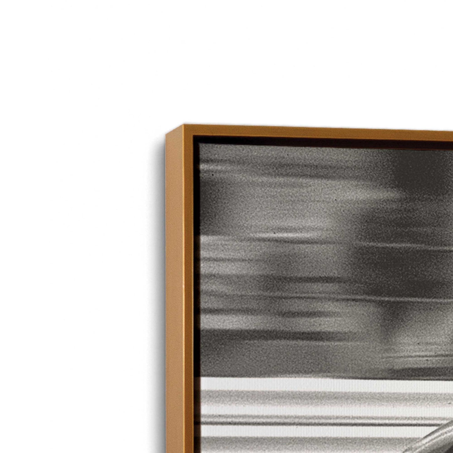[Color:Polished Gold], Picture of art in a Polished Gold frame at an angle