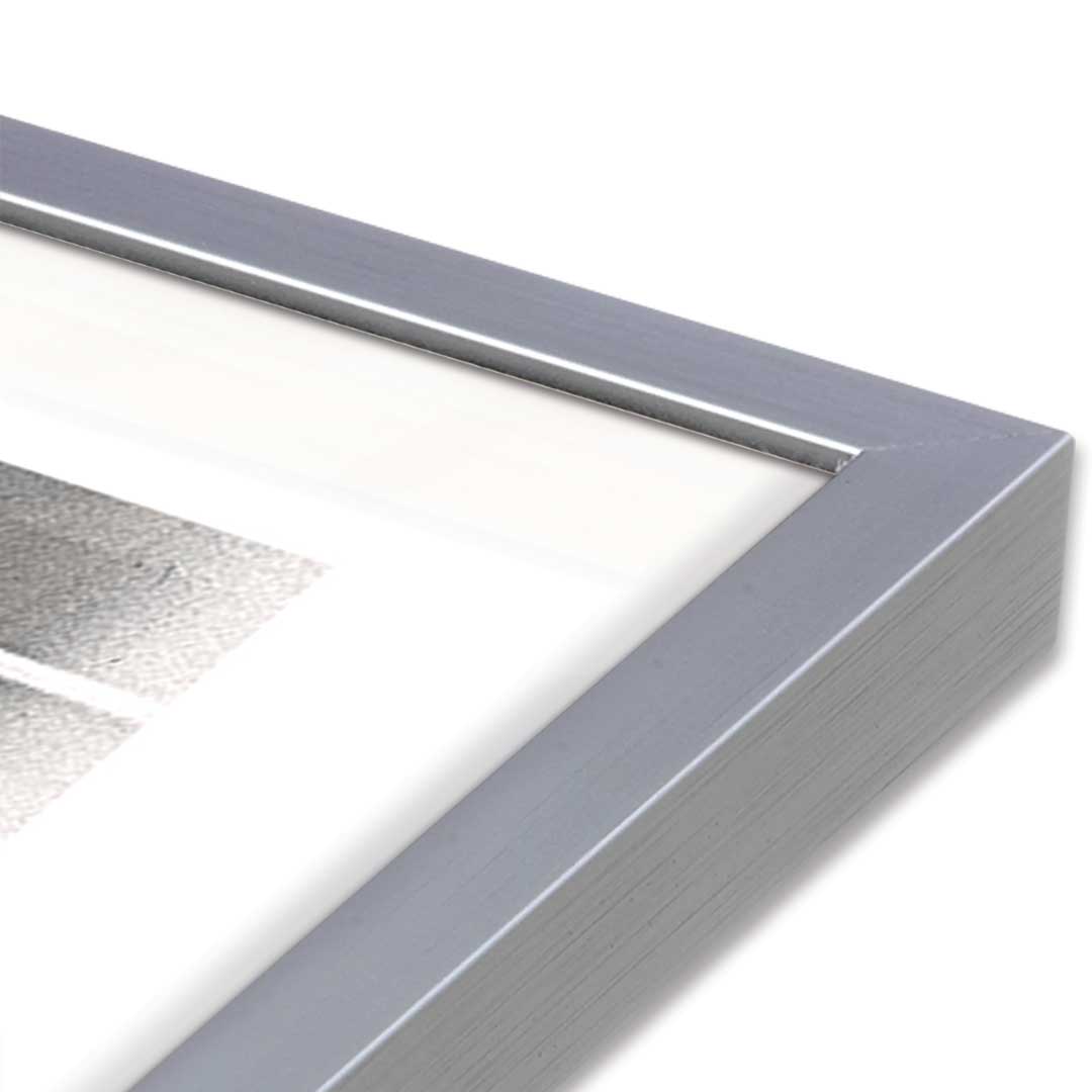 [Color:Polished Chrome], Picture of art in a Polished Chrome frame at an angle