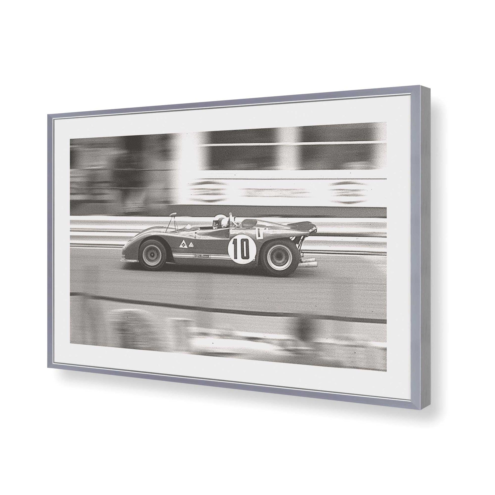 [Color:Polished Chrome], Picture of art in a Polished Chrome frame of the corner
