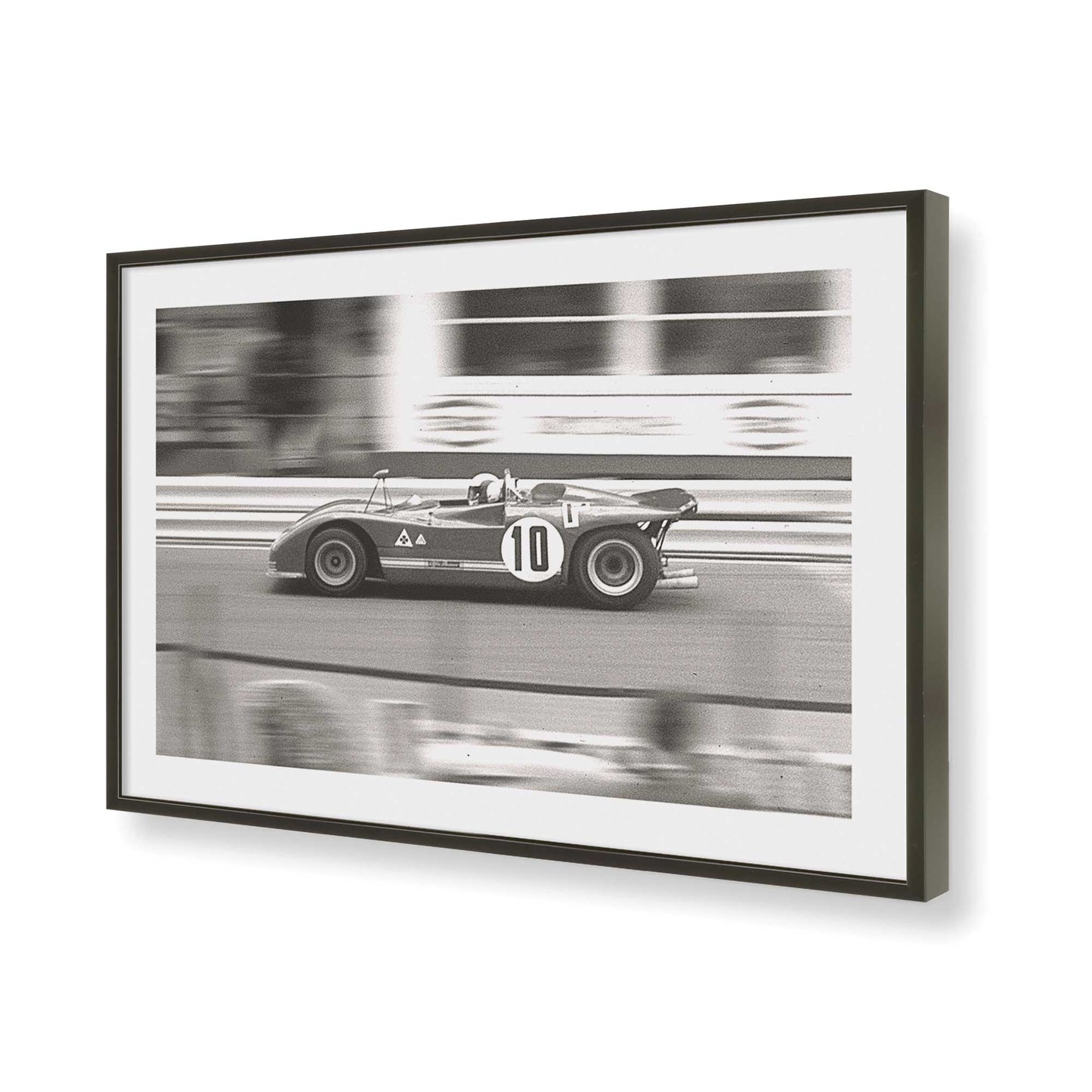 [Color:Satin Black], Picture of art in a Satin Black frame of the corner