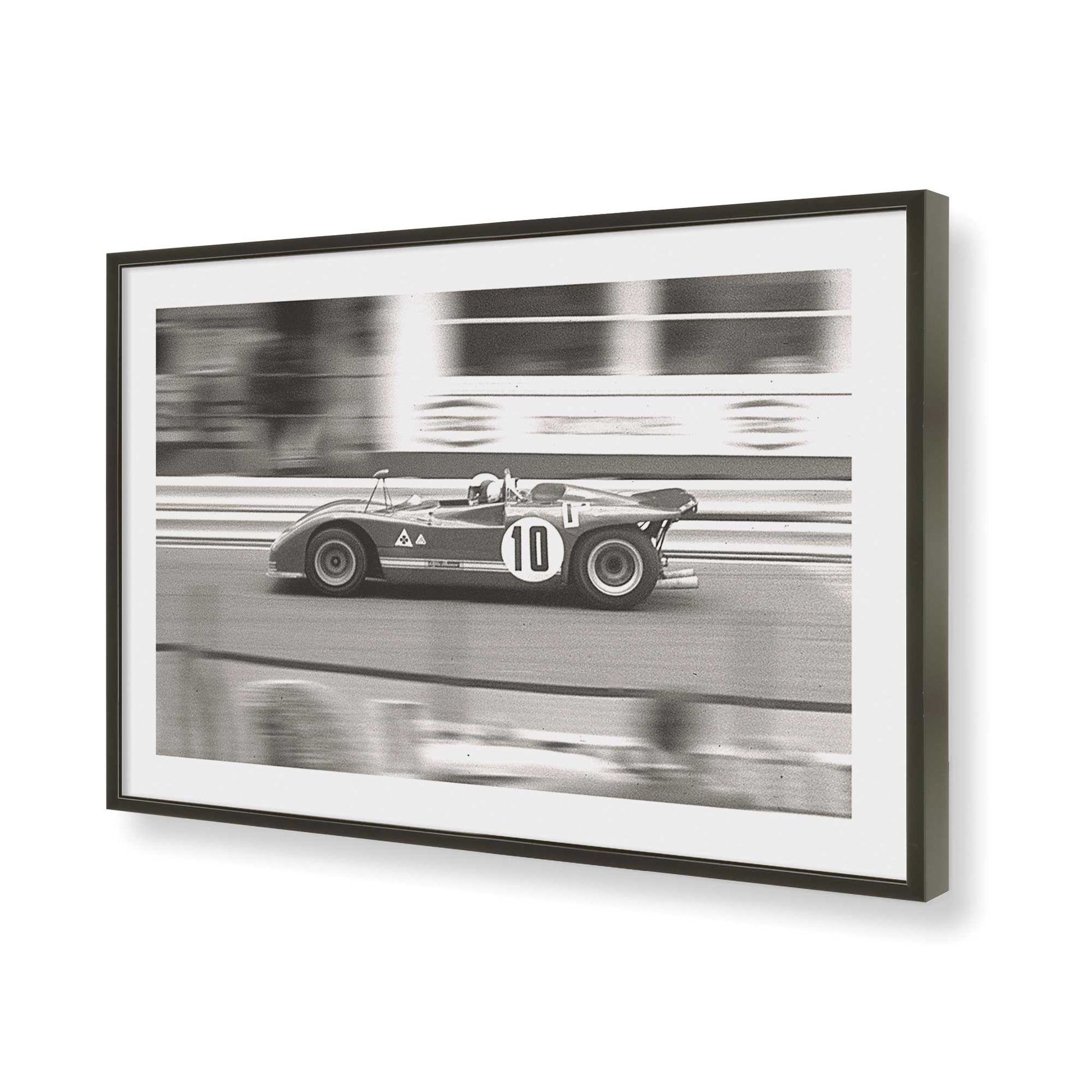 [Color:Satin Black], Picture of art in a Satin Black frame of the corner
