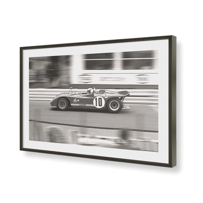 [Color:Satin Black], Picture of art in a Satin Black frame of the corner
