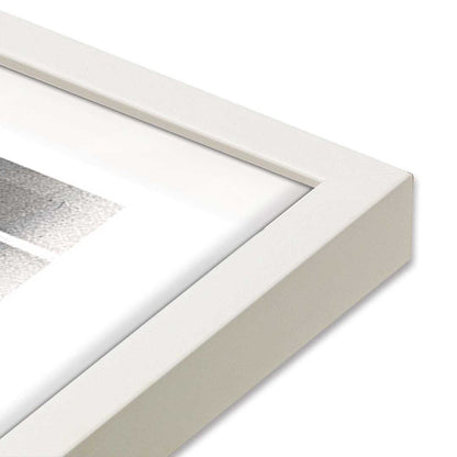 [Color:Opaque White], Picture of art in a Opaque White frame at an angle