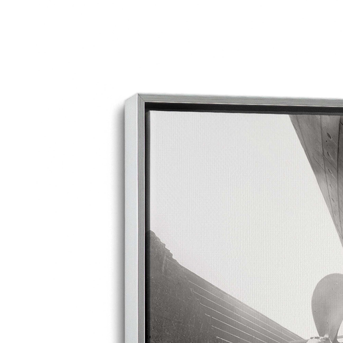 [Color:Polished Chrome], Picture of art in a Polished Chrome frame at an angle