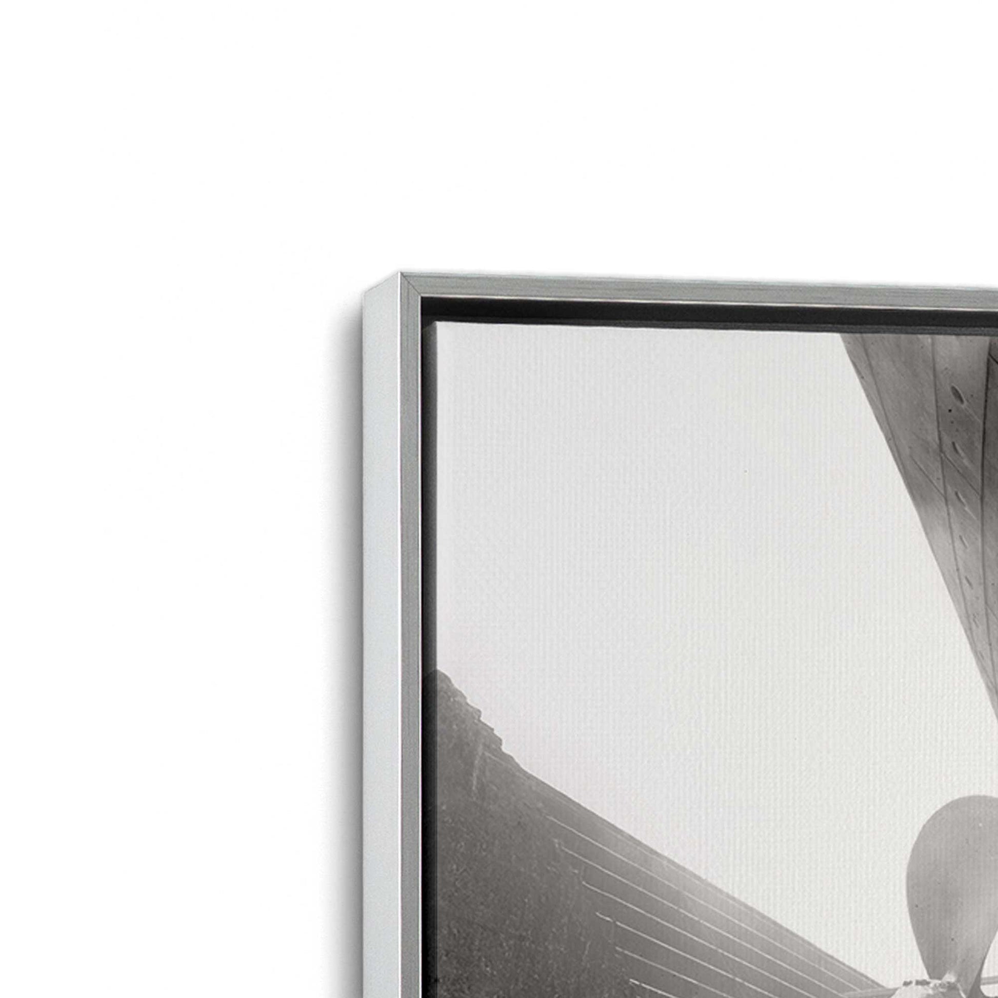 [Color:Polished Chrome], Picture of art in a Polished Chrome frame at an angle