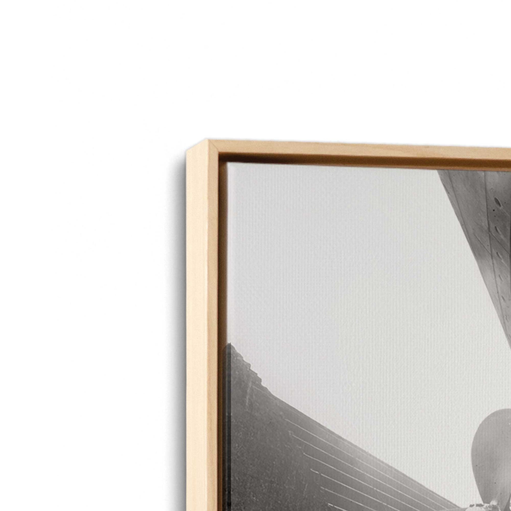 [Color:American Maple], Picture of art in a American Maple frame at an angle
