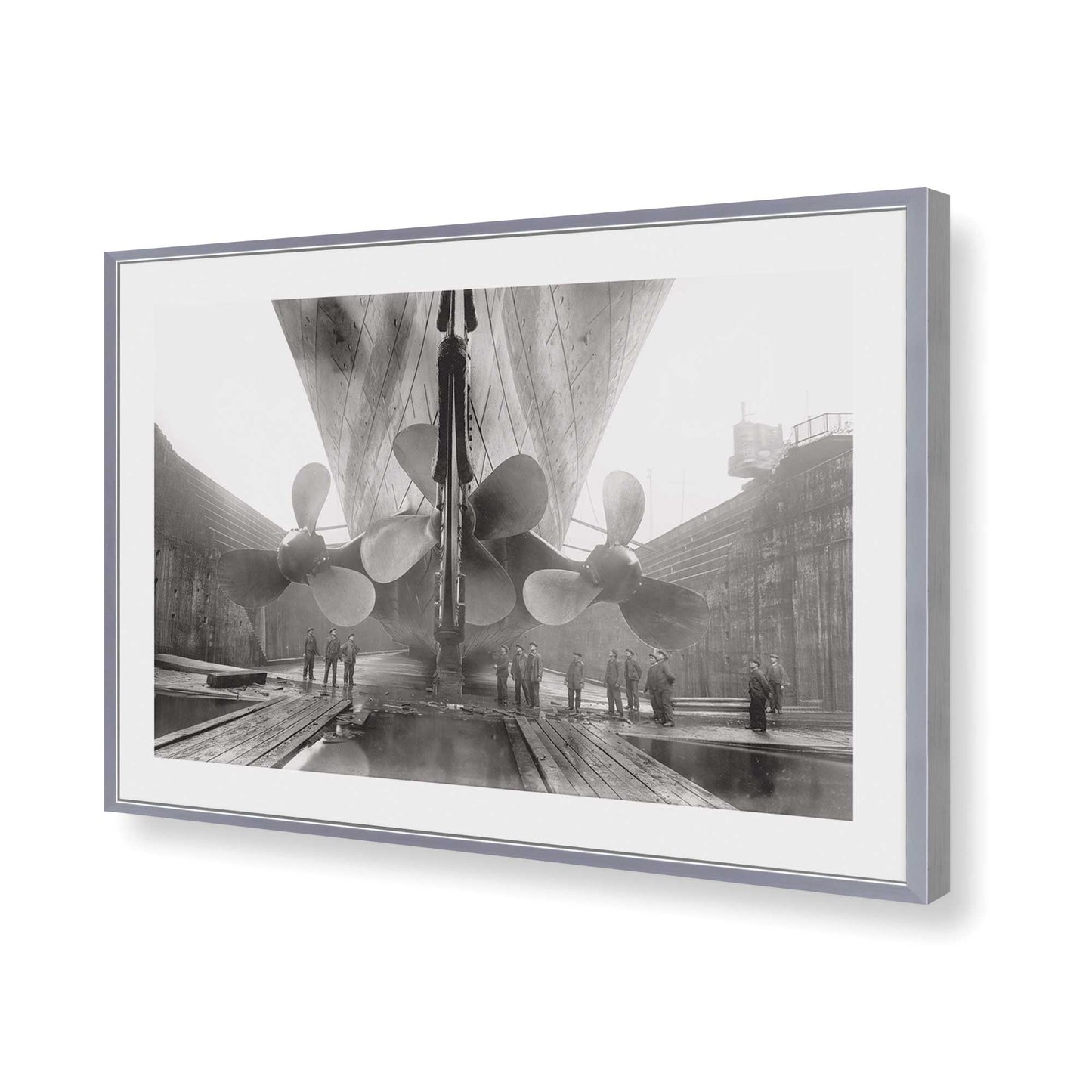 [Color:Polished Chrome], Picture of art in a Polished Chrome frame of the corner