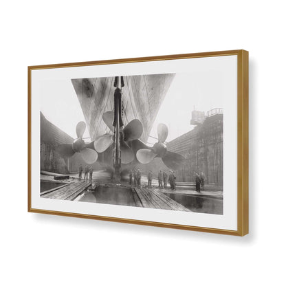 [Color:Polished Gold], Picture of art in a Polished Gold frame of the corner