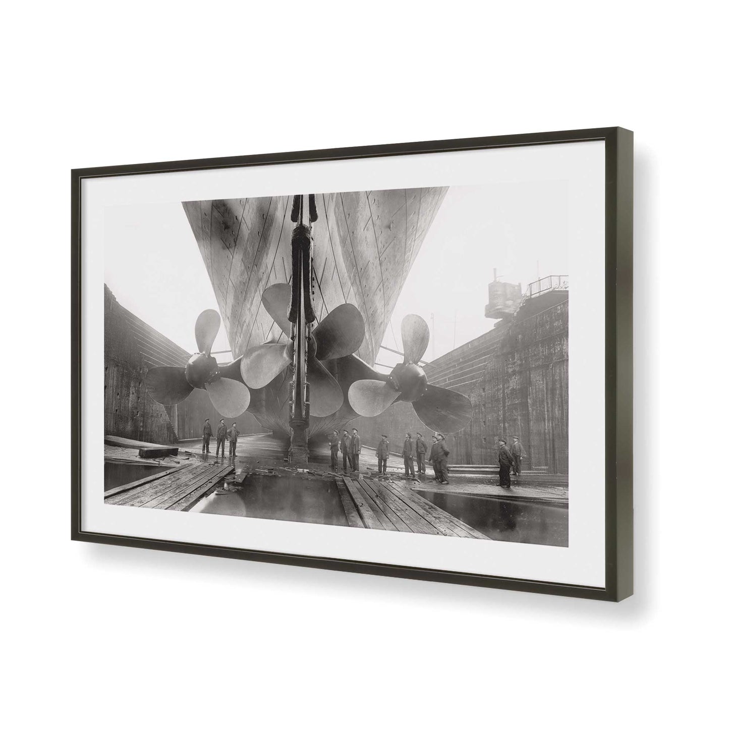 [Color:Satin Black], Picture of art in a Satin Black frame of the corner