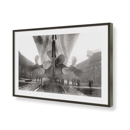 [Color:Satin Black], Picture of art in a Satin Black frame of the corner