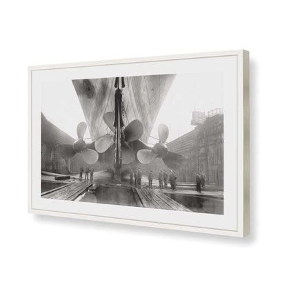 [Color:Opaque White], Picture of art in a Opaque White frame of the corner