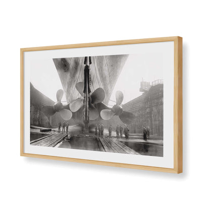 [Color:American Maple], Picture of art in a American Maple frame of the corner