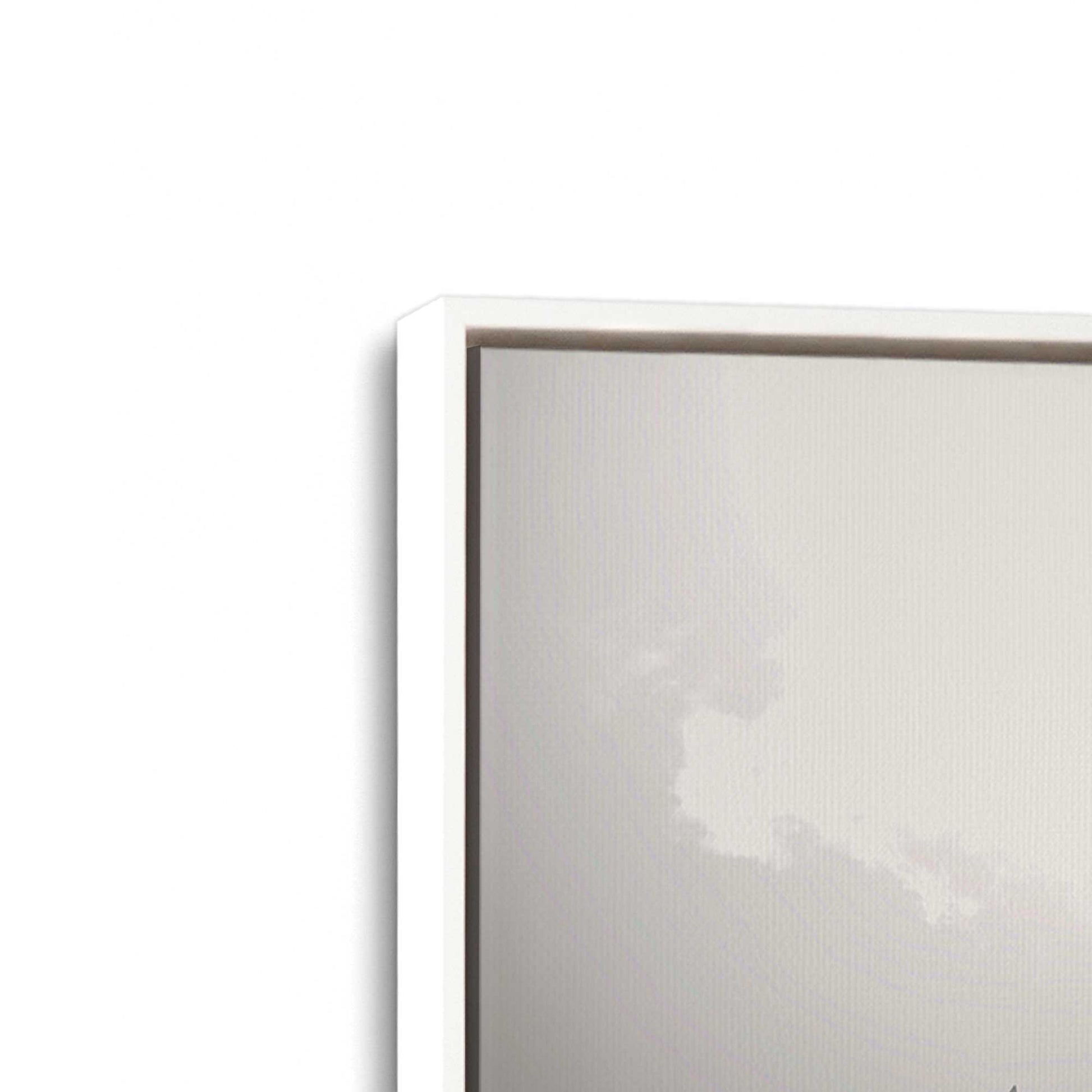 [Color:Opaque White], Picture of art in a White frame at an angle